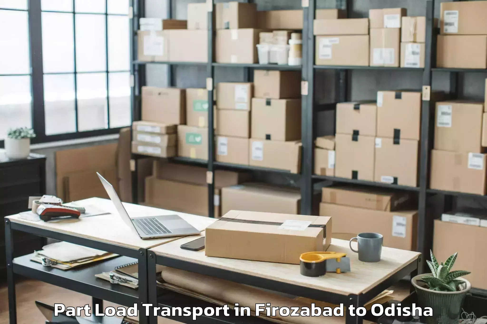 Reliable Firozabad to Jajpur Part Load Transport